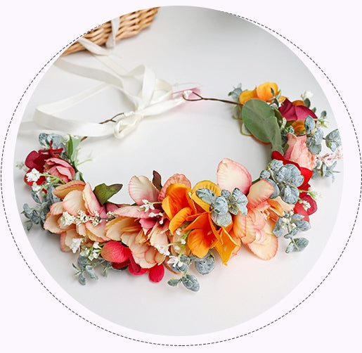 Fairycore Bridal Flower Hair Crown Hair Band