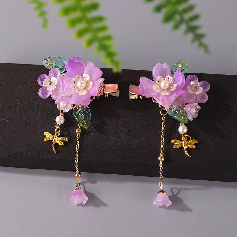 Dreamy Floral Fairy Hair Clips