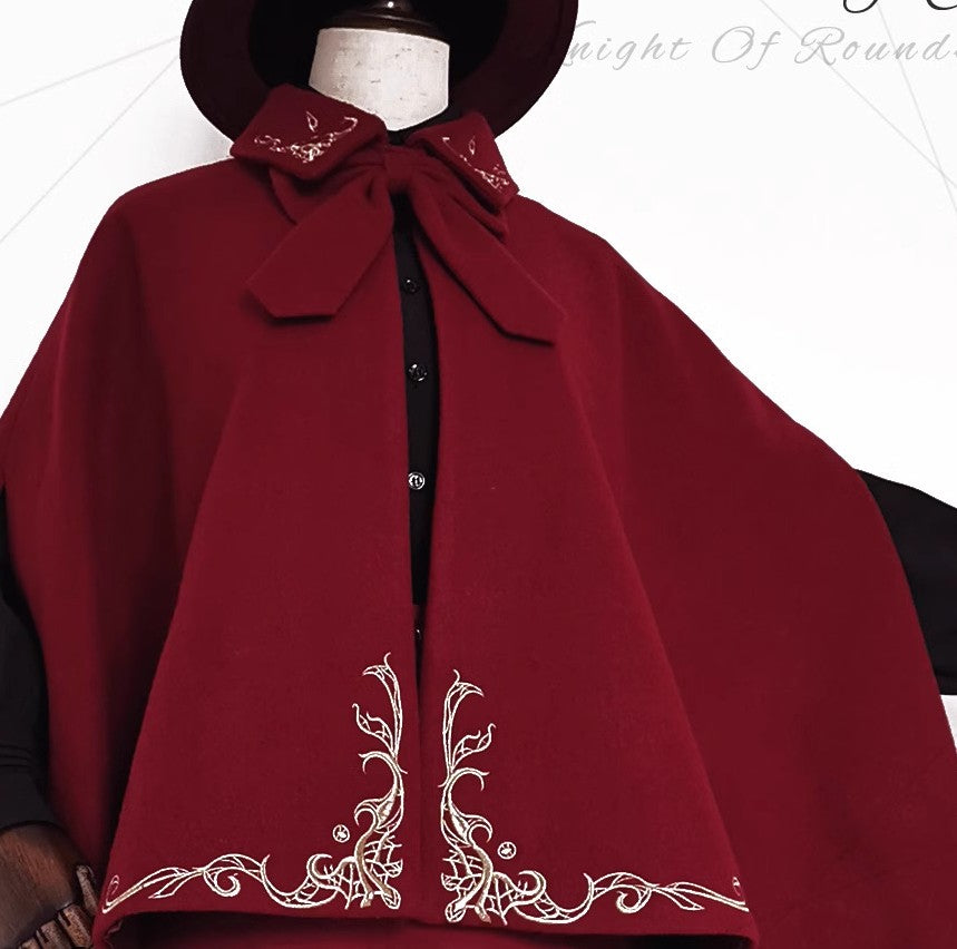 Retro Academia Embroidery Cape (2 colors)