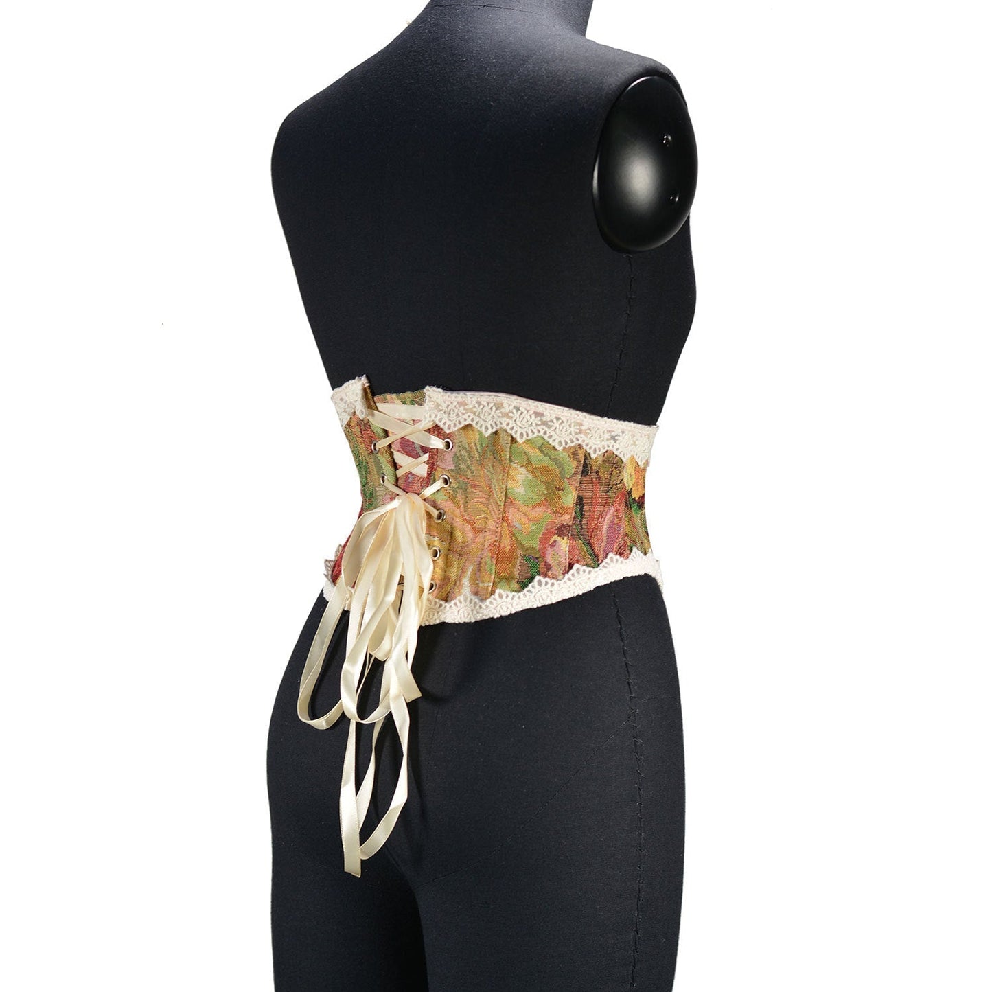 Vintage Floral Lace up WaistBand