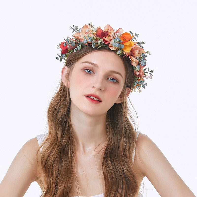 Fairycore Bridal Flower Hair Crown Hair Band