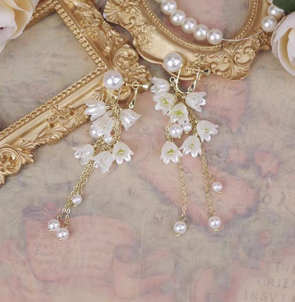 Handmade Lily of the Valley Earrings & Necklace