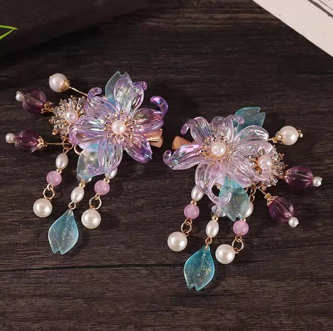 Dreamy Floral Fairy Hair Clips