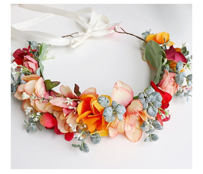 Fairycore Bridal Flower Hair Crown Hair Band