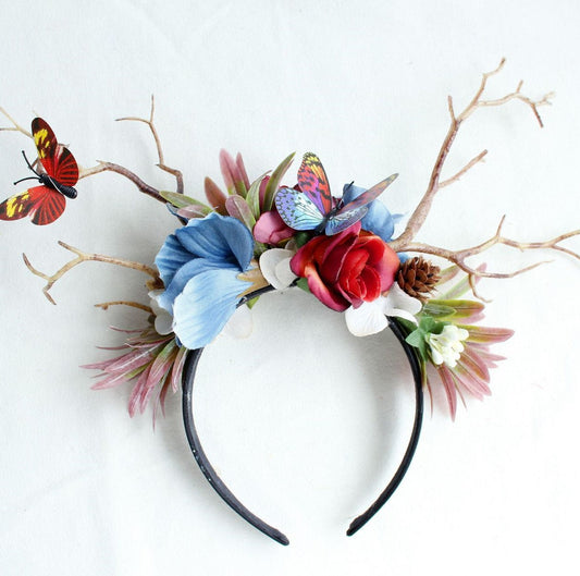 Cottagecore Flower Tree Branch Headband