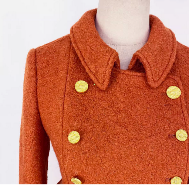 Retro Double Breasted Wool Jacket