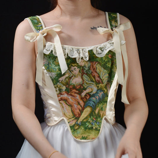 Vintage Remake Tapestry Corset