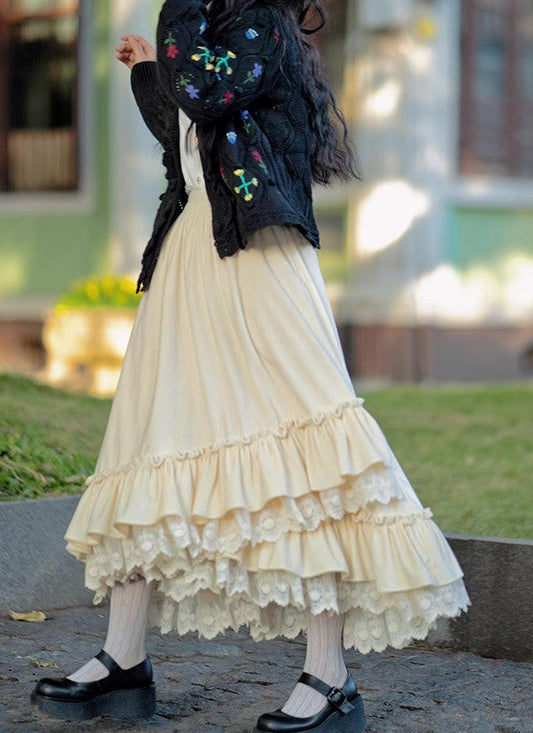 Coquette Velvet Irregular Skirt