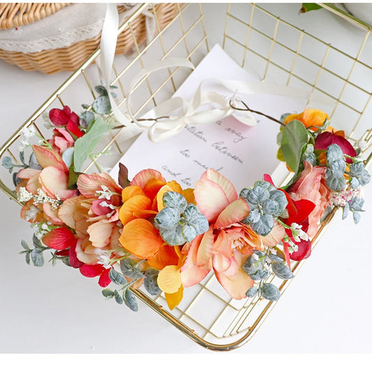 Fairycore Bridal Flower Hair Crown Hair Band