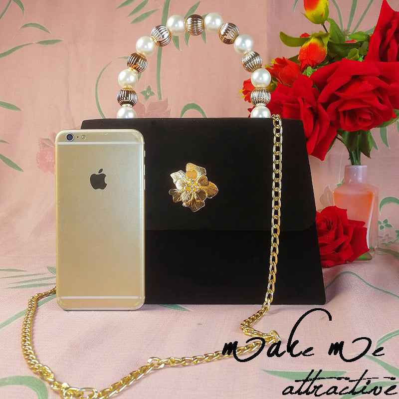 Vintage 30s Velvet Hand Bag