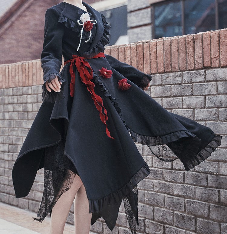 Gothic Style Dark Academia Coat Jacket