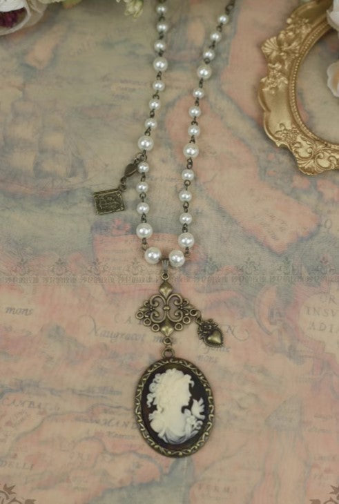 Handmade Vintage Cameo Necklace