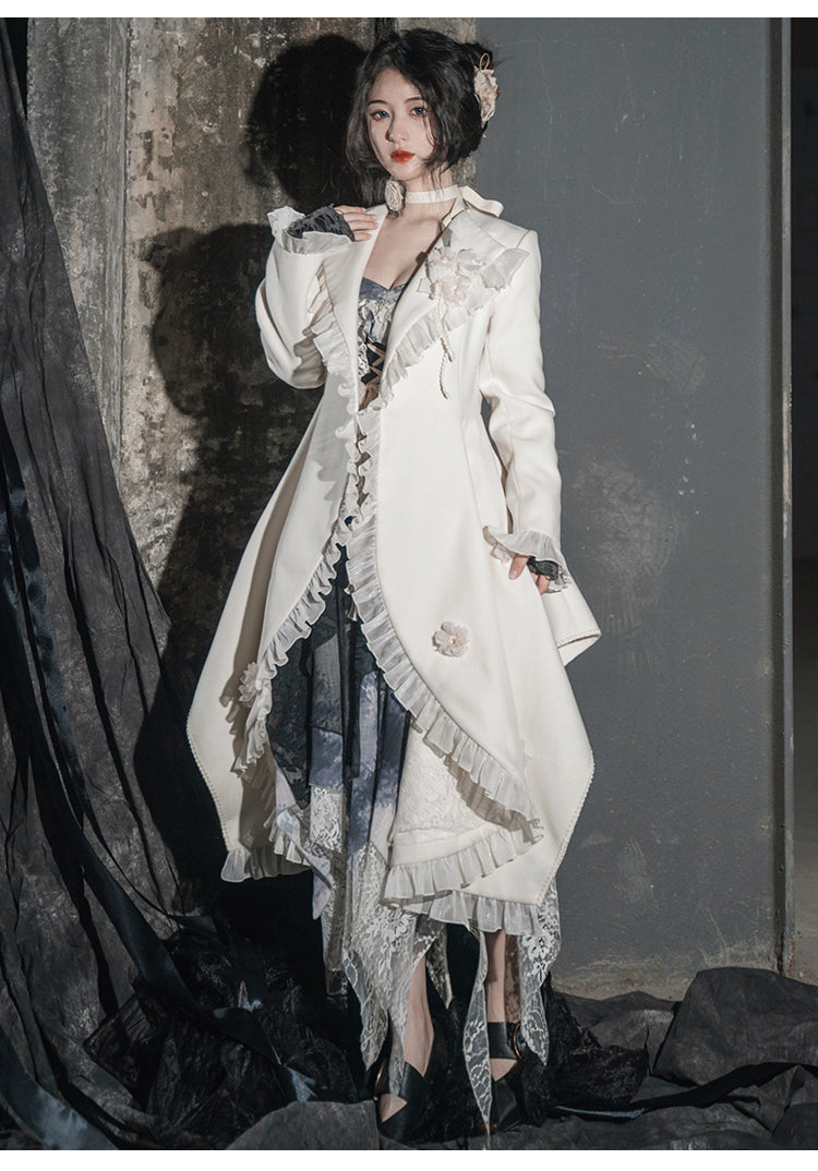 Gothic Style Dark Academia Coat Jacket